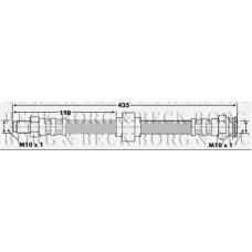 BBH6066 BORG & BECK Тормозной шланг