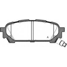 BPA1176.01 OPEN PARTS Комплект тормозных колодок, дисковый тормоз