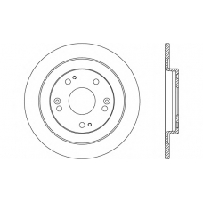 BDA2685.10 OPEN PARTS Тормозной диск