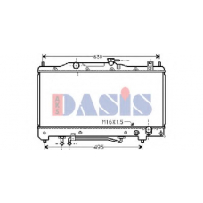 211990N AKS DASIS Радиатор, охлаждение двигателя