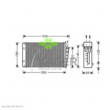 32-0164 KAGER Теплообменник, отопление салона
