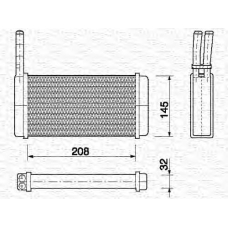 350218151000 MAGNETI MARELLI Теплообменник, отопление салона