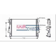 0310001 KUHLER SCHNEIDER Радиатор, охлаждение двигател