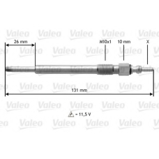 345202 VALEO Свеча накаливания