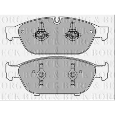 BBP2405 BORG & BECK Комплект тормозных колодок, дисковый тормоз