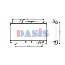 210121N AKS DASIS Радиатор, охлаждение двигателя