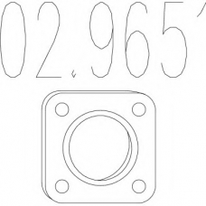 02.9651 MTS Прокладка, труба выхлопного газа