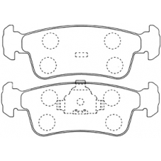 PK-9008 JNBK Колодки тормозные