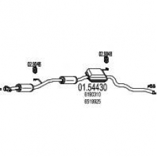 01.54430 MTS Средний глушитель выхлопных газов
