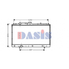 140160N AKS DASIS Радиатор, охлаждение двигателя