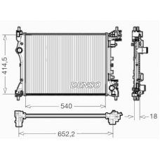 DRM01005 DENSO Радиатор, охлаждение двигателя