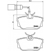 P 85 059 BREMBO Комплект тормозных колодок, дисковый тормоз