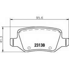 8DB 355 012-131 HELLA Комплект тормозных колодок, дисковый тормоз