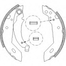 Z4095.00 WOKING Комплект тормозных колодок