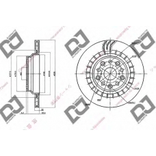 BD1438 DJ PARTS Тормозной диск