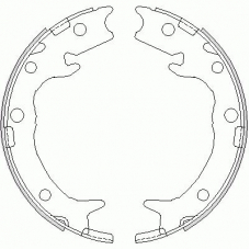 4737.00 ROADHOUSE Комплект тормозных колодок, стояночная тормозная с