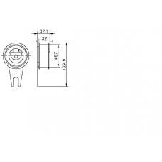 TKR 9103 TIMKEN Натяжной ролик, ремень грм