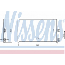 94727 NISSENS Конденсатор, кондиционер