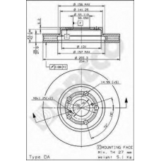 BS 8189 BRECO Тормозной диск