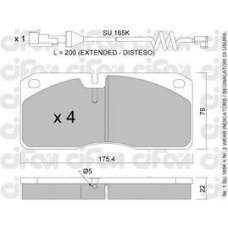 822-269-4K CIFAM Комплект тормозных колодок, дисковый тормоз