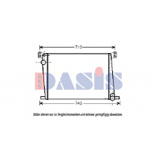 050031N AKS DASIS Радиатор, охлаждение двигателя