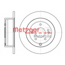 6110457 METZGER Тормозной диск