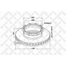 85-00749-SX STELLOX Тормозной диск