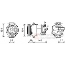 0100K126 VAN WEZEL Компрессор, кондиционер