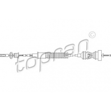722 109 TOPRAN Трос, управление сцеплением