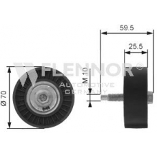 FU99379 FLENNOR Паразитный / ведущий ролик, поликлиновой ремень
