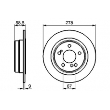 0 986 478 565 BOSCH Тормозной диск