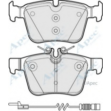 PAD2031 APEC Комплект тормозных колодок, дисковый тормоз