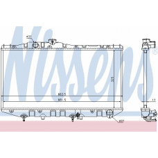 64735 NISSENS Радиатор, охлаждение двигателя