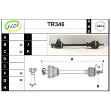 TR346 SERA Приводной вал