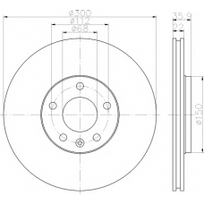 8DD 355 111-831 HELLA PAGID Тормозной диск