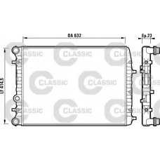 232862 VALEO Радиатор, охлаждение двигателя