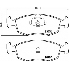 8DB 355 009-131 HELLA PAGID Комплект тормозных колодок, дисковый тормоз