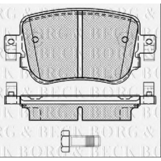 BBP2448 BORG & BECK Комплект тормозных колодок, дисковый тормоз