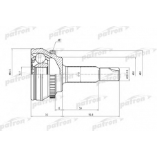 PCV2131 PATRON Шарнирный комплект, приводной вал