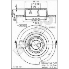 BS 7515 BRECO Тормозной диск