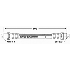 FBH6760 FIRST LINE Тормозной шланг