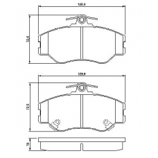 0 986 424 368 BOSCH Комплект тормозных колодок, дисковый тормоз