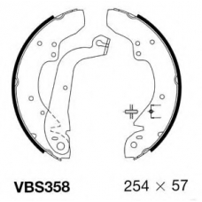 VBS358 MOTAQUIP Комплект тормозных колодок