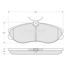 FB210258 FLENNOR Комплект тормозных колодок, дисковый тормоз