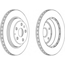 DDF1855C FERODO Тормозной диск