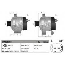 DAN1060 DENSO Генератор