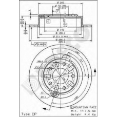 BS 7552 BRECO Тормозной диск