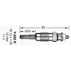 4956 NGK Свеча накаливания