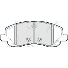 PAD1544 APEC Комплект тормозных колодок, дисковый тормоз