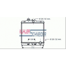 0130031 KUHLER SCHNEIDER Радиатор, охлаждение двигател